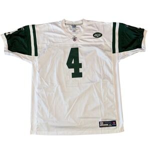 Reebok NFL Jersey Mens 56/3XL White Brett Favre New York Jets #4 Football Jersey
